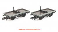 NR1151E Peco 4 Wheel Bolster Wagon Twin Pack - LNER